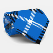 Neue Wellekarierter Tartan Krawatte (Gerollt)