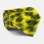 Neue Wellen-Leopard Krawatte (Gerollt)