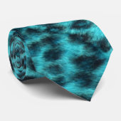 Neue Wellen-Leopard Krawatte (Gerollt)