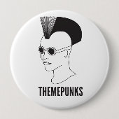 Neue Wellen-Punk-Knopf Button (Vorderseite)