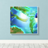 Neue Welt Leinwanddruck (Insitu (Holzboden))