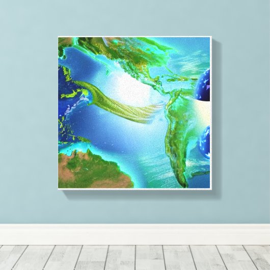 Neue Welt Leinwanddruck (Insitu (Holzboden))