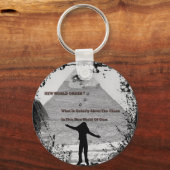 "NEUE WELTBESTELLUNG ?"* SCHLÜSSELANHÄNGER (Vorderseite)