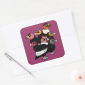 Neue Weltgeier Quadratischer Aufkleber (Umschlag)