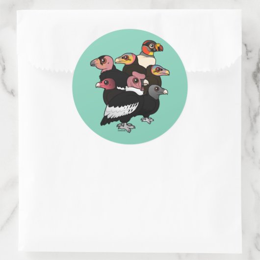 Neue Weltgeier Runder Aufkleber (Tasche)