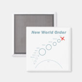 Neue Weltordnung Magnet (Vorderseite/Rückseite)