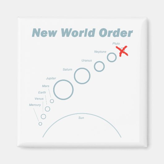 Neue Weltordnung Magnet (Vorne)