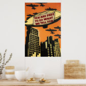 Neue Weltordnung Poster (Küche)