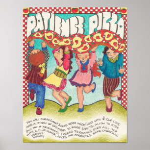 Neue Weltrezepte - Gedulds-Pizza Poster