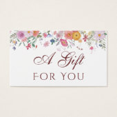 Neue Wildblumen Geschenkkarte (Vorderseite)