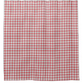 Neue Wohnaccessoires Rot-Schwarz-Karo-Duschvorhang Duschvorhang (Vorderseite)