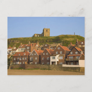 Neue Wohnhäuser und St. Margarets Kirche, Whitby, Postkarte