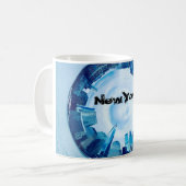 neue Wolkenkratzer-Wolkenkratzer in Rundform Kaffeetasse (Vorderseite Links)