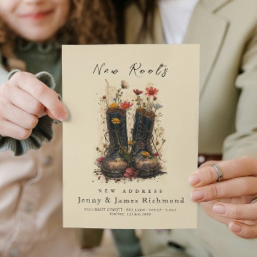 Neue Wurzeln - neue Adresse mit Wurzeln Ankündigung