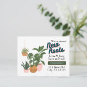 Neue Wurzeln - Wir haben die Postkarte verschoben (Stehend Vorderseite)