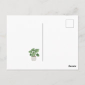 Neue Wurzeln Wir haben neue Zuhause-Postkarte vers Postkarte (Rückseite)