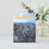 neue york in der dämmerung postkarte (Stehend Vorderseite)