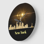 neue york skyline wall uhr (Winkel)