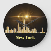 neue york skyline wall uhr (Vorderseite)