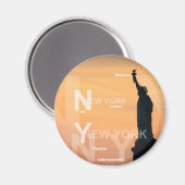 Neue york Stadt jede Statue der Freiheit usa Magnet (Vorderseite/Rückseite)