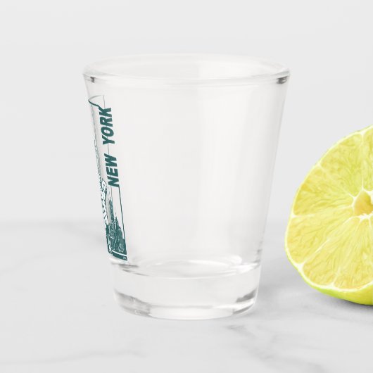 Neue York-Statue der Freiheit Schnapsglas (Rechts)