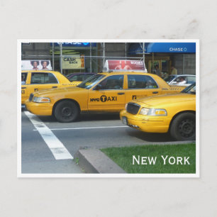 Neue York-Taxikabinen Postkarte