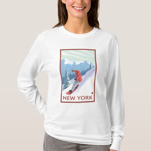 Neue YorkSnowboarder Szene T-Shirt (Vorderseite)