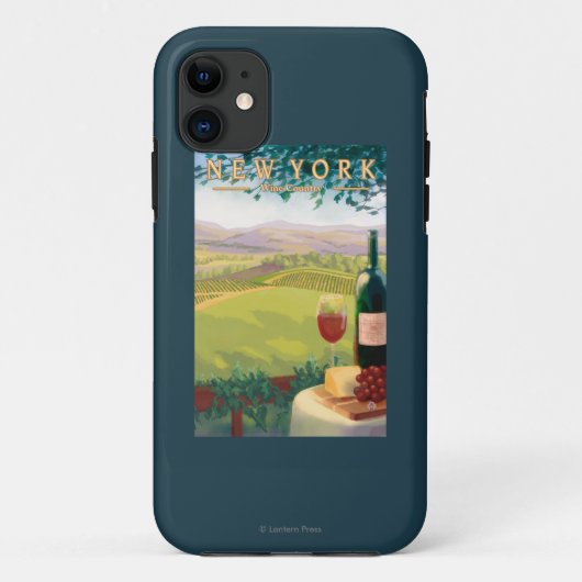 Neue YorkWine Land-Szene Case-Mate iPhone Hülle (Rückseite)