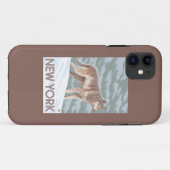 Neue YorkWolf Szene Case-Mate iPhone Hülle (Rückseite (Horizontal))