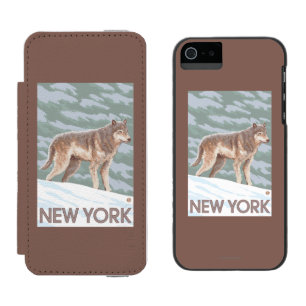 Neue YorkWolf Szene Incipio Watson™ iPhone 5 Geldbörsen Hülle