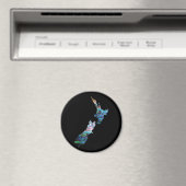 NEUE ZEALAND-KARTE EINFACHE PAUA MAGNET (In Situ (Geschirrspüler))