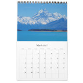 neue Zeeland-Südlandschaft Kalender (Mär 2027)