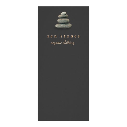 Neue Zeitalter Zen Stones Holistische Heilkunst Werbekarte (Vorne)