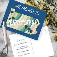 NEUE ZUHAUSE ADDRESS Pennsylvania Staat Karte