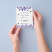 Neue Zuhause-Adresse ändern Lavendelbienen Flyer (Gruppe)