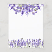 Neue Zuhause-Adresse ändern Lavendelbienen Flyer (Hinten)