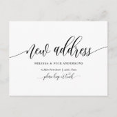 Neue Zuhause-Adresse, Ankündigung "Umzug" Postkarte (Vorderseite)