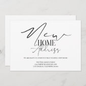 Neue Zuhause-Adresse Einladung (Vorne/Hinten)