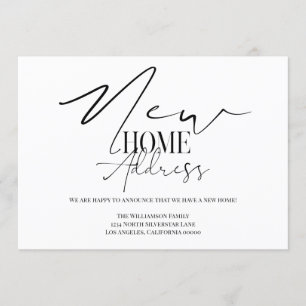 Neue Zuhause-Adresse Einladung