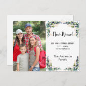 Neue Zuhause-Adresse Eukalyptus-Foto Postkarte (Vorne/Hinten)