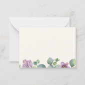 Neue Zuhause-Adresse Eukalyptus-Umzugsankündigung Mitteilungskarte (Rückseite)