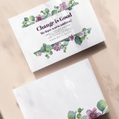 Neue Zuhause-Adresse Eukalyptus-Umzugsankündigung Visitenkarte