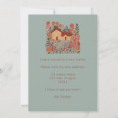 Neue Zuhause-Adresse Ich habe die Blume des Bauern Karte (Rückseite)