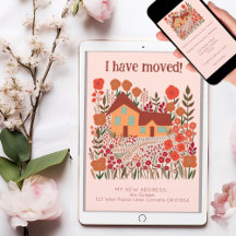 Neue Zuhause-Adresse Ich habe die Blume des Bauern