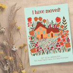 Neue Zuhause-Adresse Ich habe die Blume des Bauern Postkarte<br><div class="desc">Passen Sie diese sich bewegende Anzeigenkarte mit Ihrem eigenen Text auf der Vorder- und Rückseite an! Klicken Sie auf "Personalisieren" oben, um den Text zu bearbeiten. Klicken Sie anschließend auf "Bearbeiten mit dem Designwerkzeug", um die Schriftart, Farben und Einstellungen anzupassen. Karo meinen Shop für mehr oder lass mir wissen, wenn...</div>