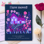 Neue Zuhause-Adresse Ich habe die Blume des Bauern Postkarte<br><div class="desc">Passen Sie diese sich bewegende Anzeigenkarte mit Ihrem eigenen Text auf der Vorder- und Rückseite an! Klicken Sie auf "Personalisieren" oben, um den Text zu bearbeiten. Klicken Sie anschließend auf "Bearbeiten mit dem Designwerkzeug", um die Schriftart, Farben und Einstellungen anzupassen. Karo meinen Shop für mehr oder lass mir wissen, wenn...</div>