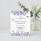 Neue Zuhause-Adresse Lavendelbienen, die Karten we (Stehend Vorderseite)