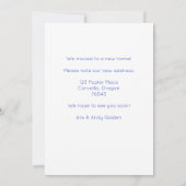 Neue Zuhause-Adresse Moving Niedlich Country Villa Einladung (Rückseite)