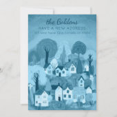 Neue Zuhause-Adresse Moving Niedlich Country Villa Einladung (Vorderseite)