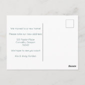 Neue Zuhause-Adresse Moving Niedlich Country Villa Postkarte (Rückseite)